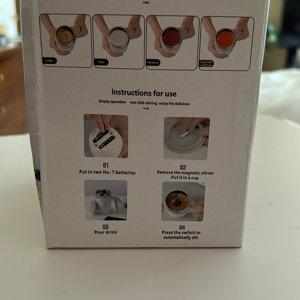 Automatic Magnetic Stirring Coffee Mug - Rechargeable - BRAND NEW - Picture 15 of 15